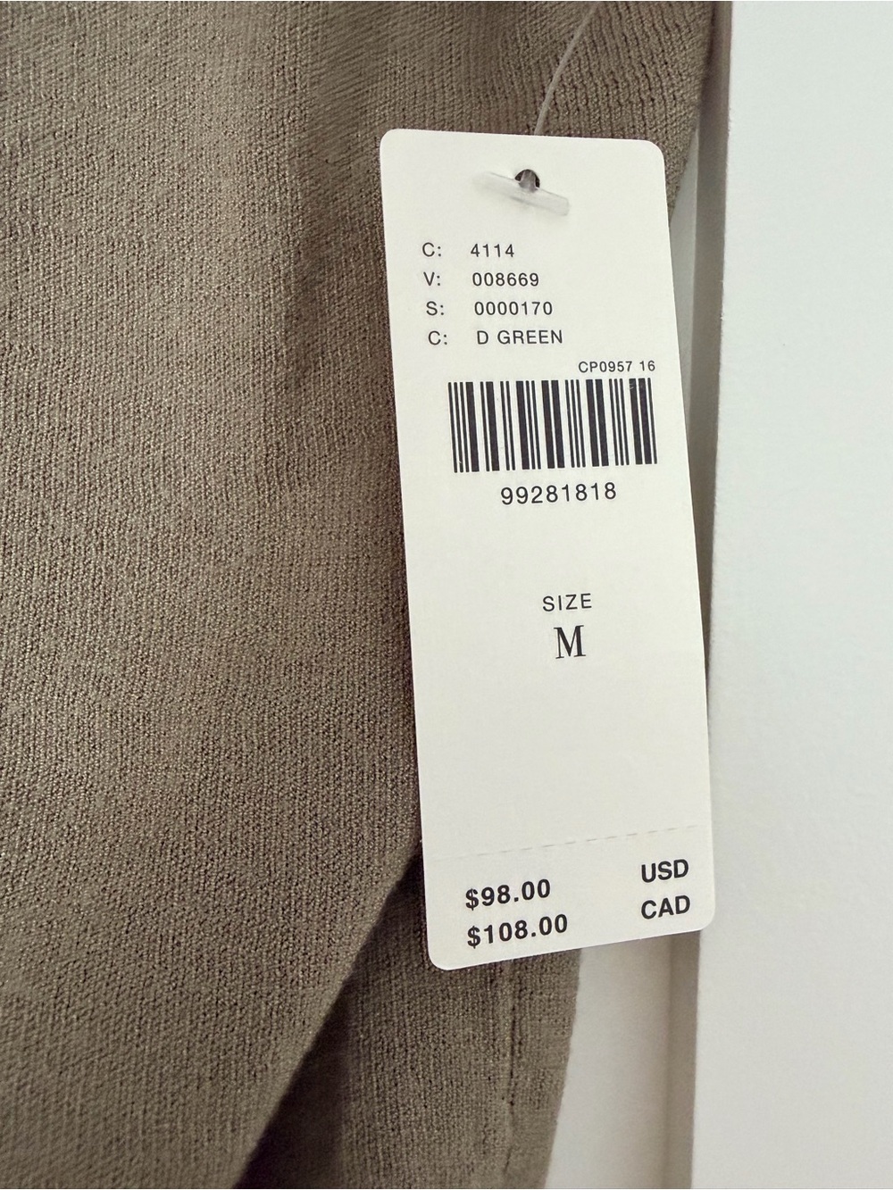 Anthropologie Olive Button-Front Ruched Short-Sleeve Top - Picture 2 of 3